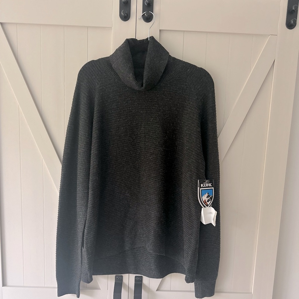 Kuhl Charcoal grey Turtleneck hi-low Sweater